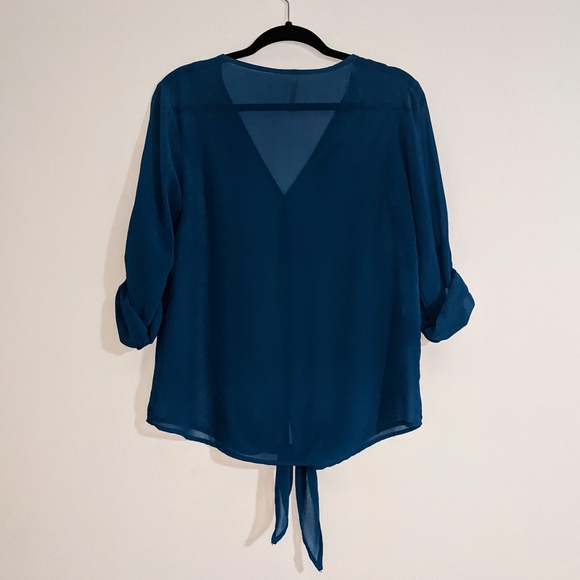 West Kei sheer tie-front blouse - Picture 2 of 5